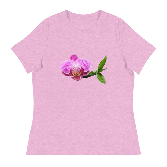 Single Pink Orchid Women's Relaxed T-Shirt