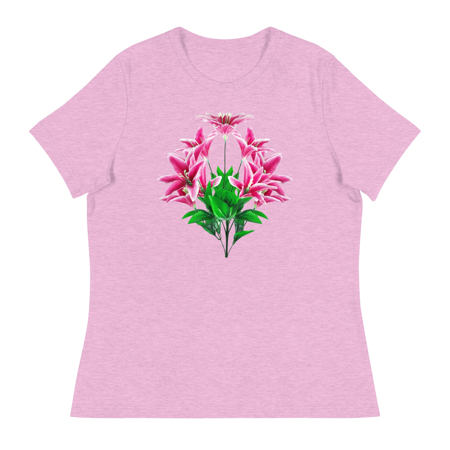 Pink Lilies Women's Relaxed T-Shirt