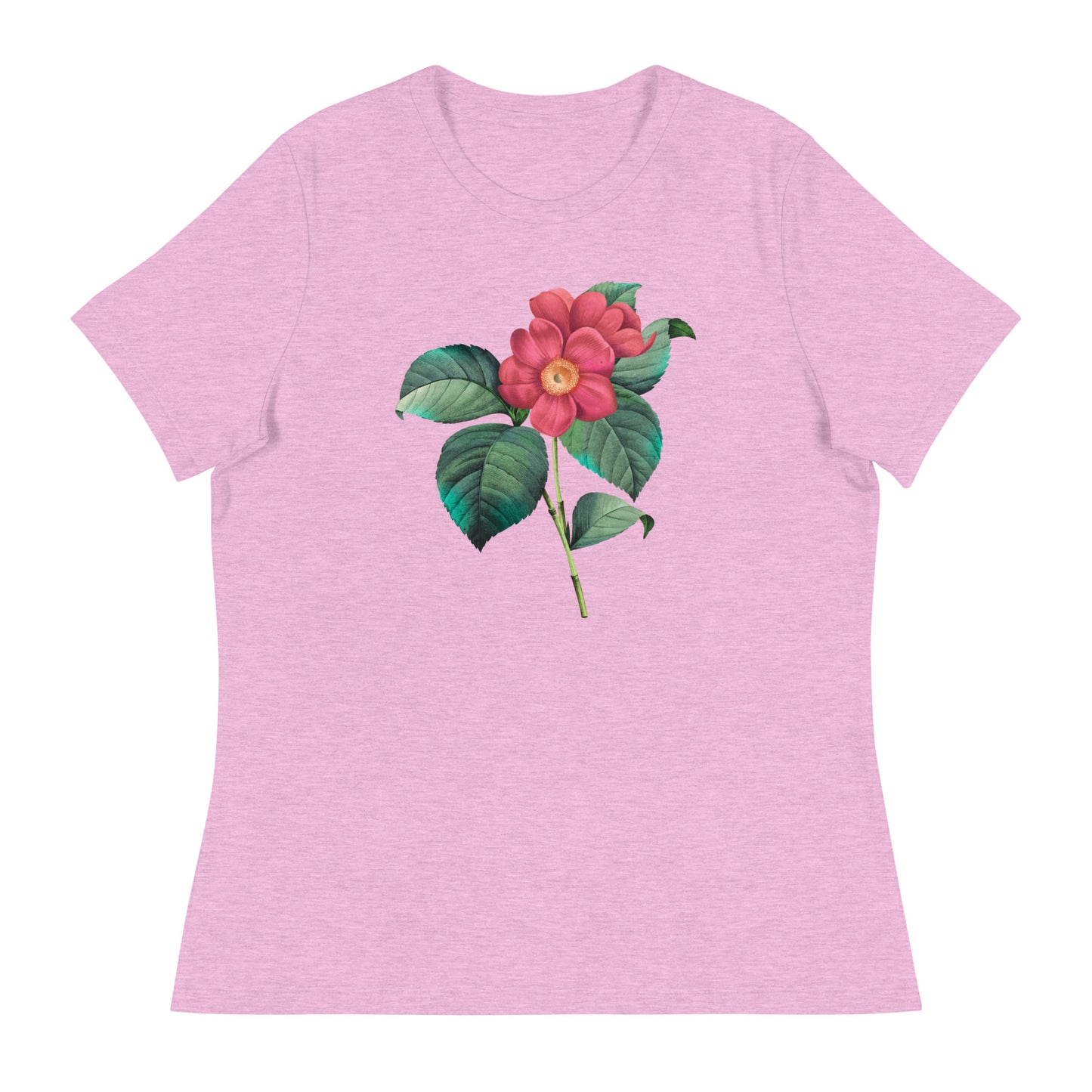 Red & Yellow Flowers Women's Relaxed T-Shirt