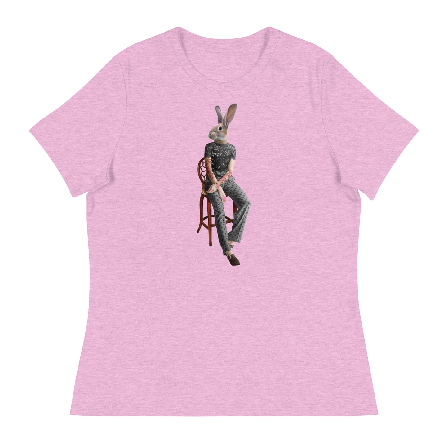 Rabbit On A Chair Women's Relaxed T-Shirt