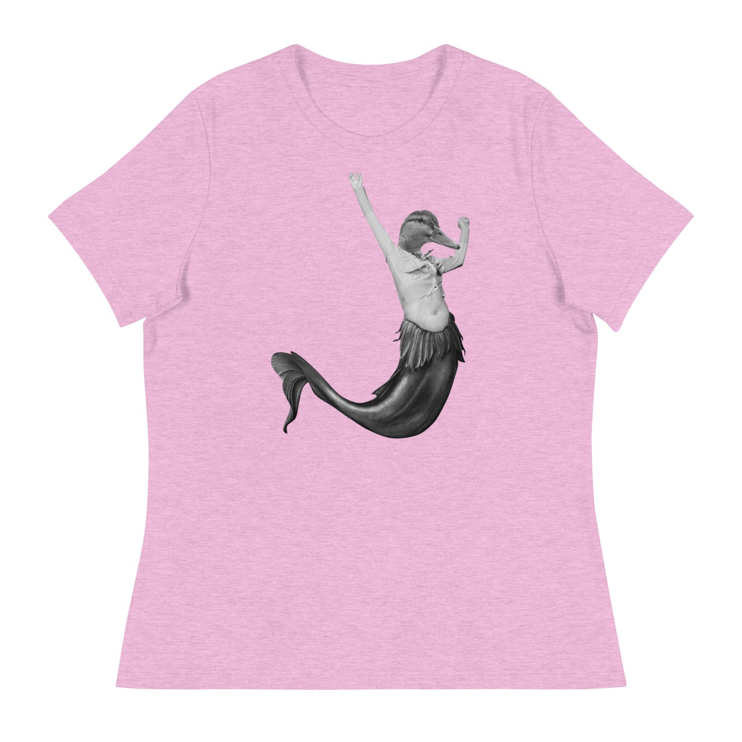 Duck Mermaid Collage Women's Relaxed T-Shirt