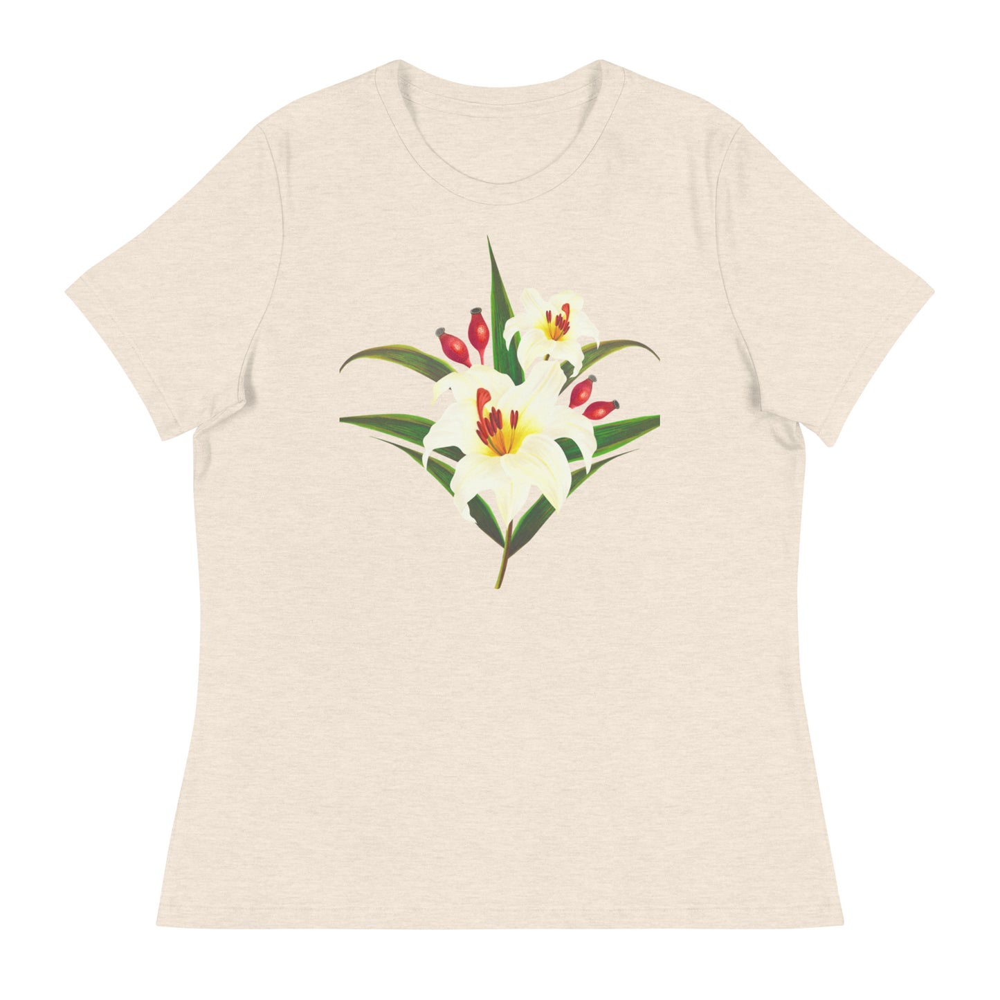 White Lilies Women's Relaxed T-Shirt