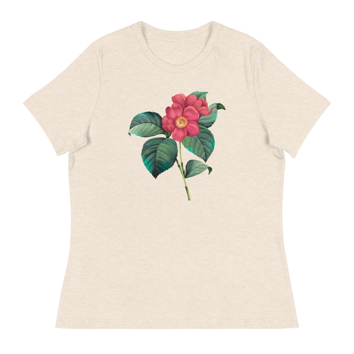 Red & Yellow Flowers Women's Relaxed T-Shirt