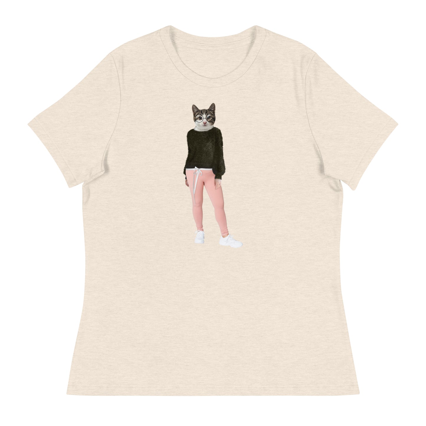 Casual Cat Collage Women's Relaxed T-Shirt