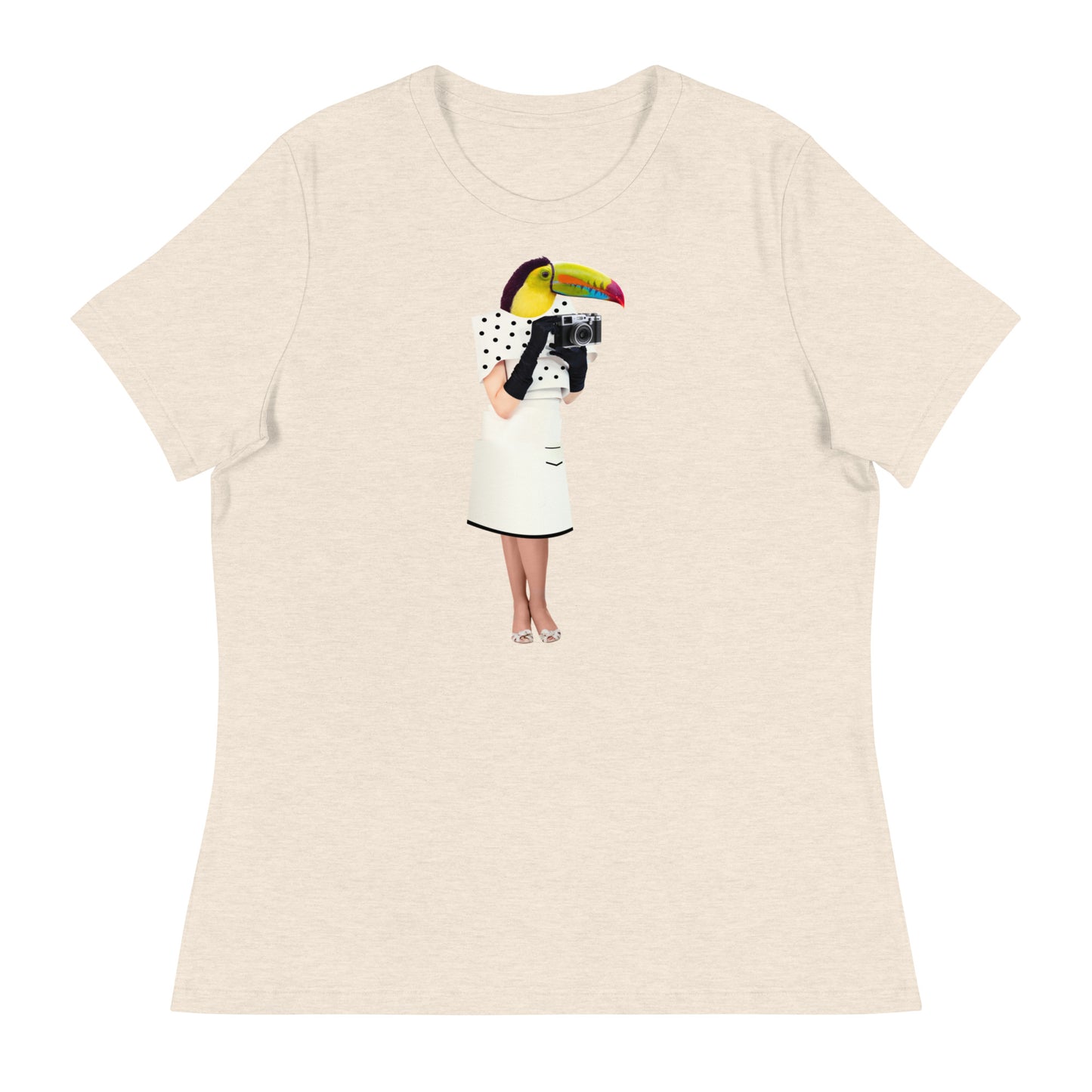 Fancy Toucan With A Camera Women's Relaxed T-Shirt