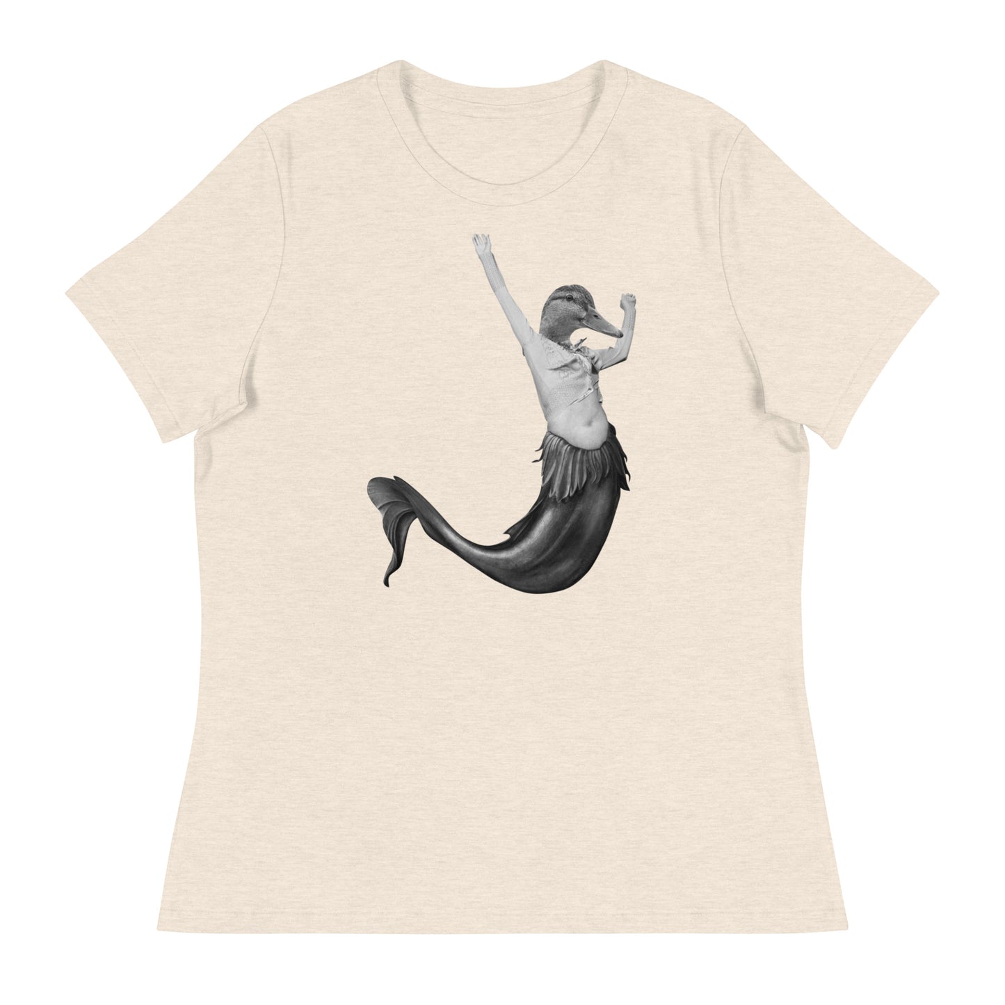 Duck Mermaid Collage Women's Relaxed T-Shirt