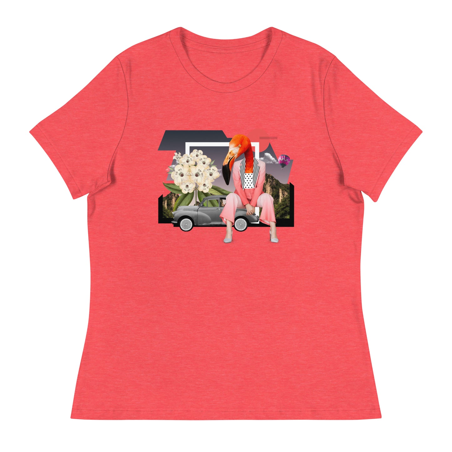 Flamingo Collage 3 Women's Relaxed T-Shirt