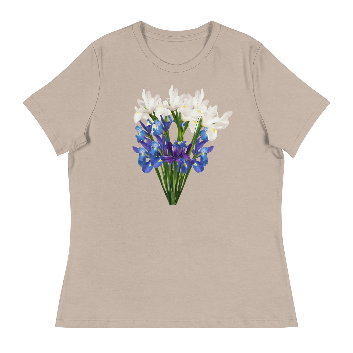 Blue & White Irises Women's Relaxed T-Shirt