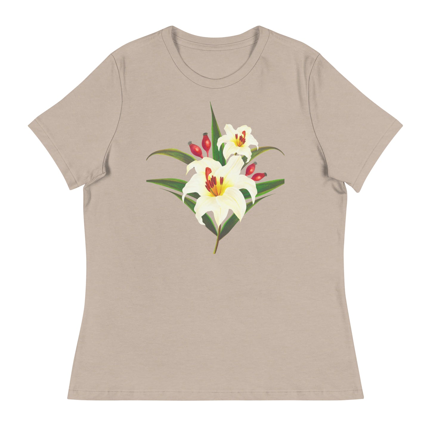 White Lilies Women's Relaxed T-Shirt