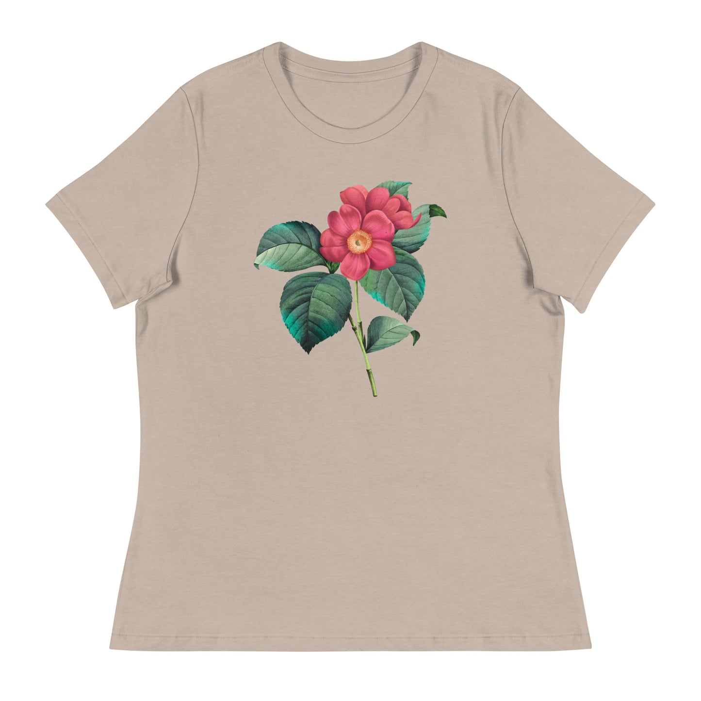 Red & Yellow Flowers Women's Relaxed T-Shirt