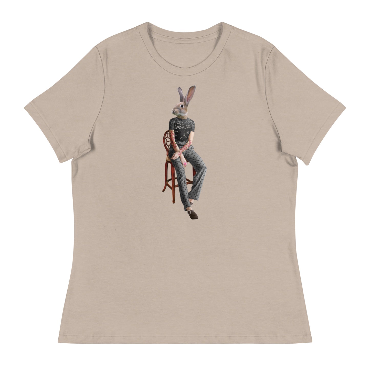 Rabbit On A Chair Women's Relaxed T-Shirt