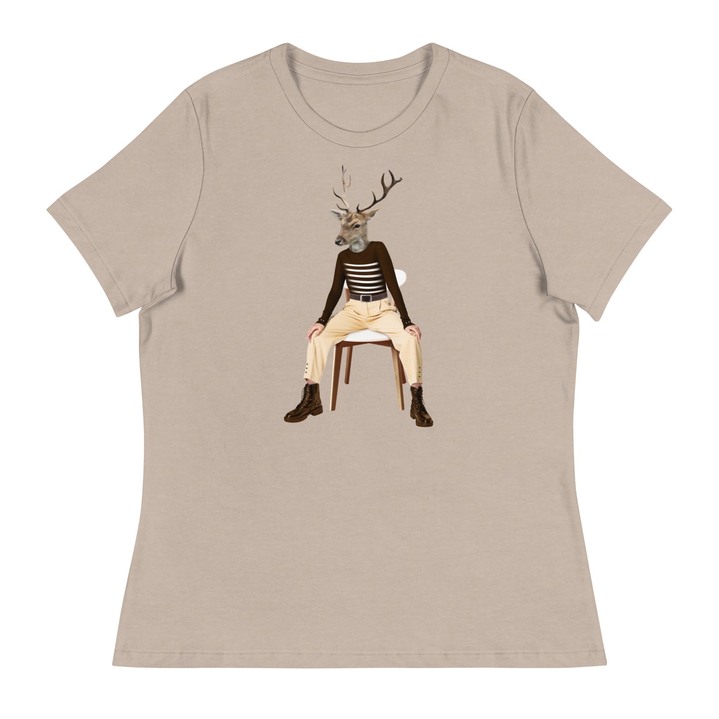 Deer On A Chair Women's Relaxed T-Shirt