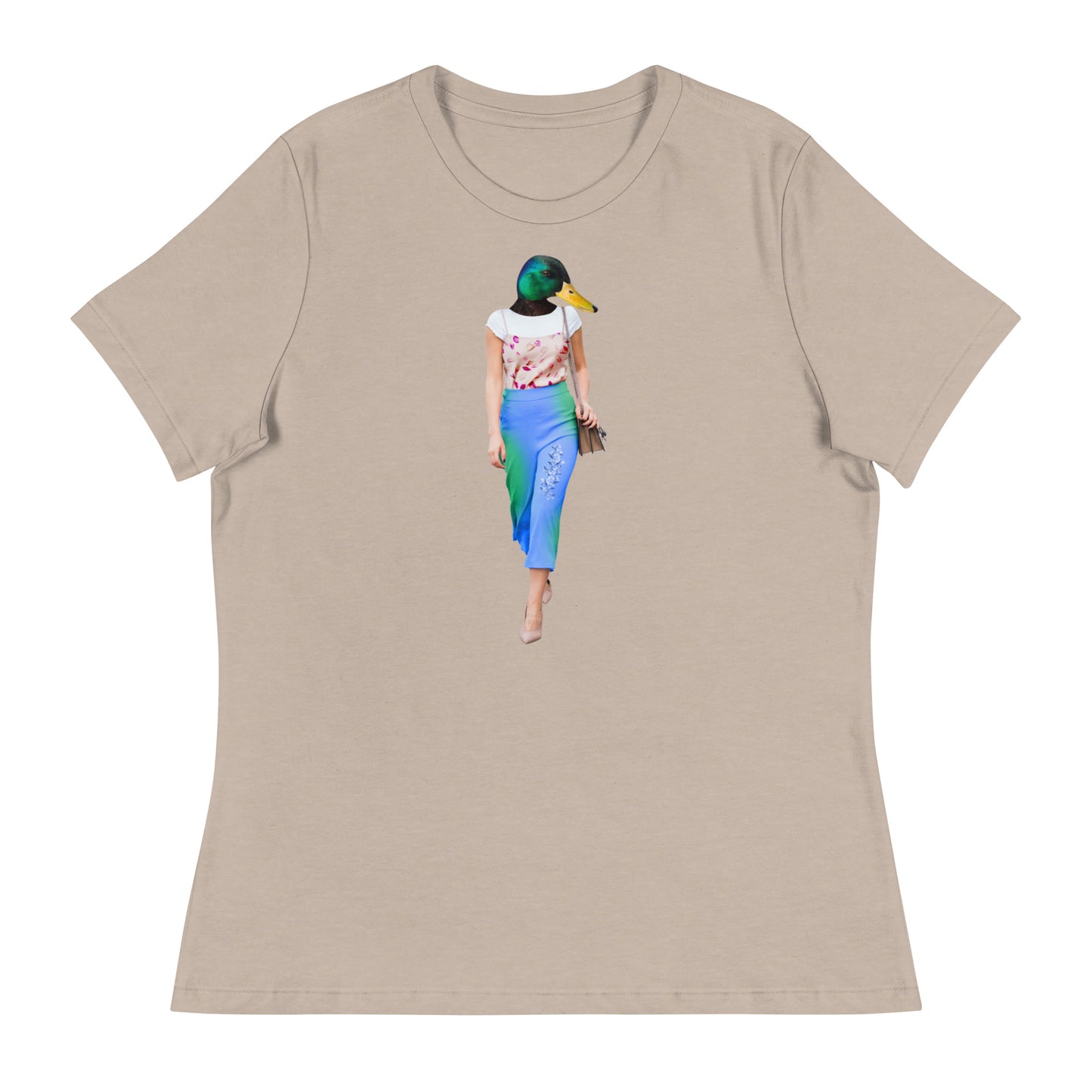 Casual Duck Collage Women's Relaxed T-Shirt