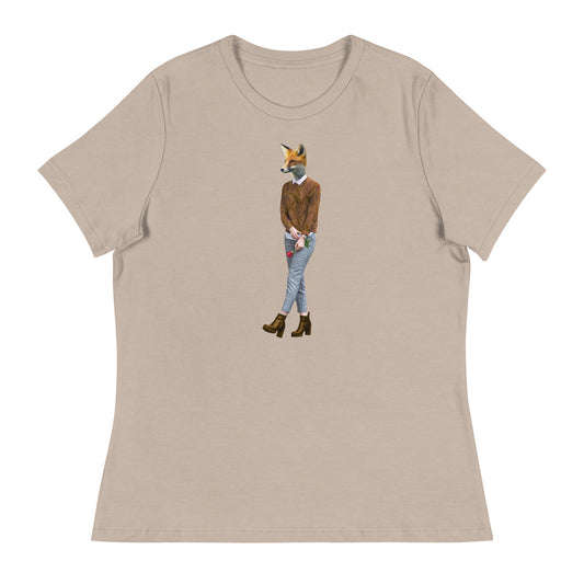 Casual Fox Collage Women's Relaxed T-Shirt