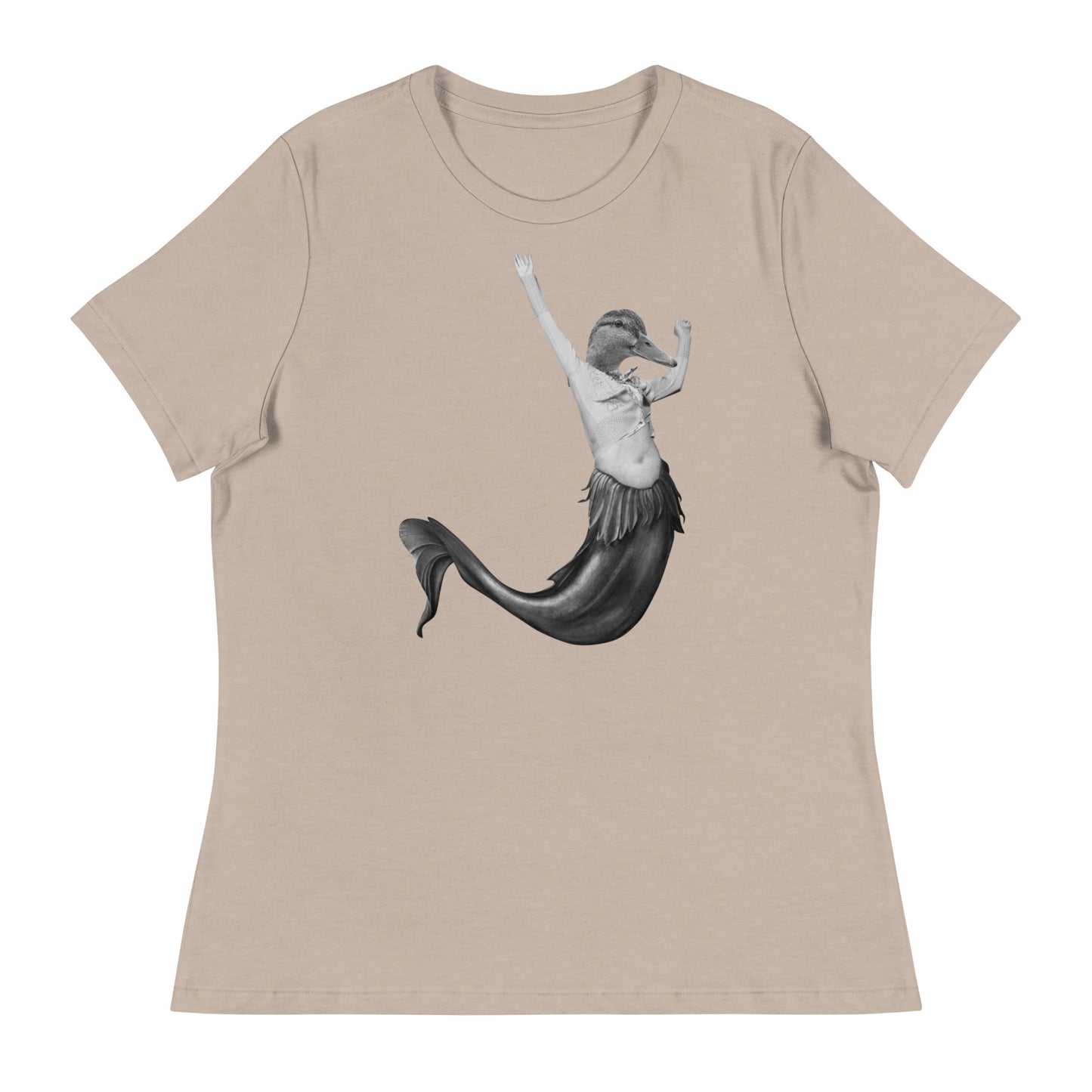 Duck Mermaid Collage Women's Relaxed T-Shirt