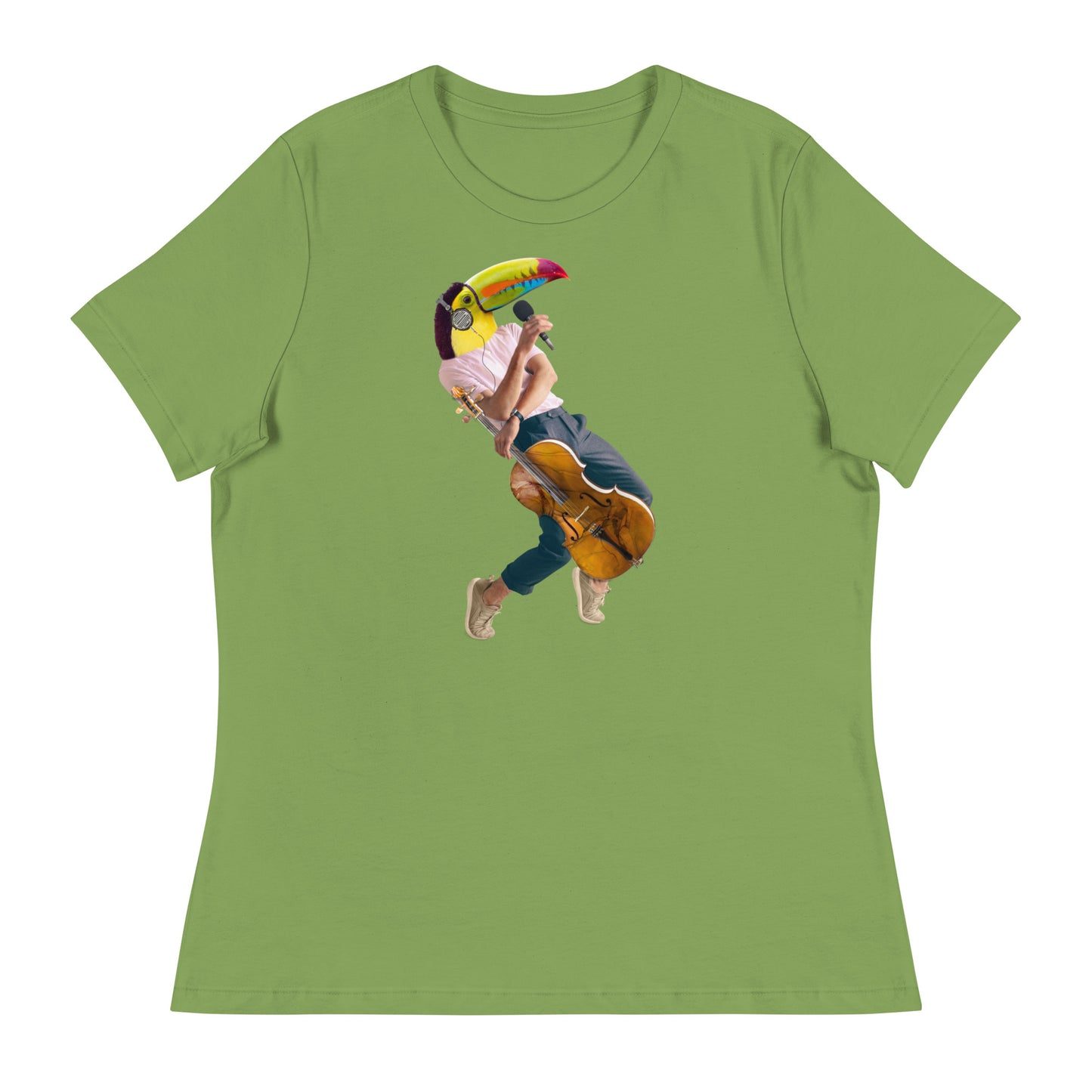 Toucan With a Cello Women's Relaxed T-Shirt