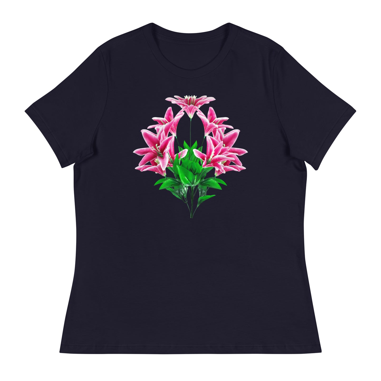 Pink Lilies Women's Relaxed T-Shirt