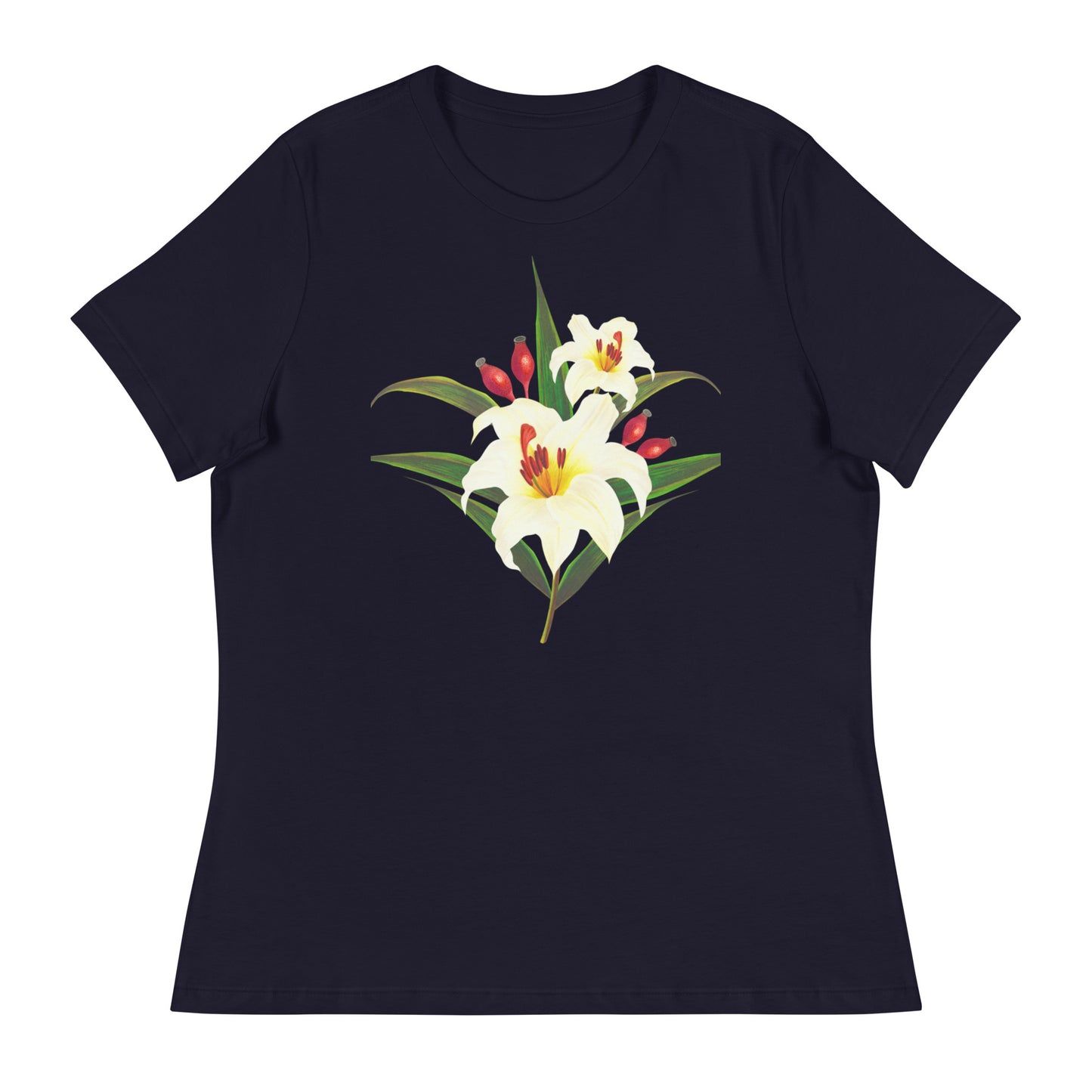 White Lilies Women's Relaxed T-Shirt