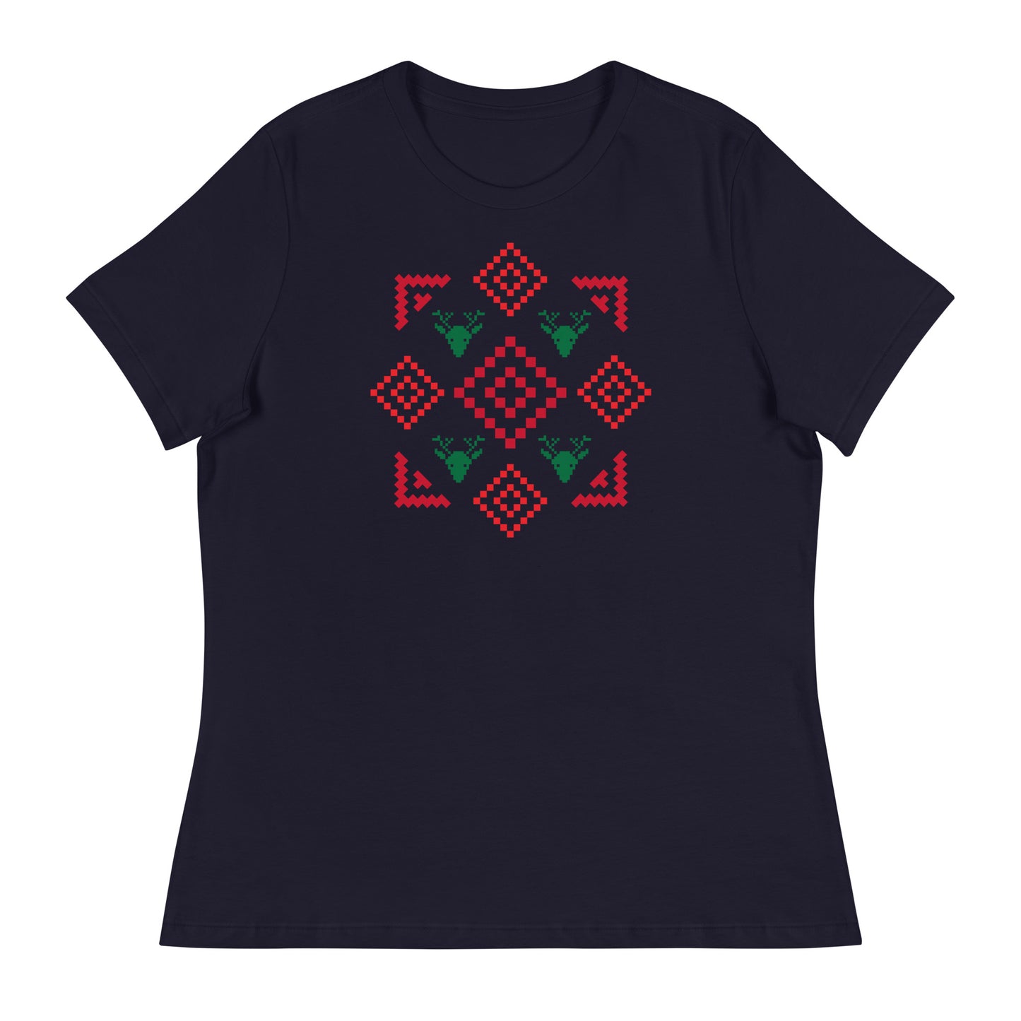 Traditional Christmas print 1 Women's Relaxed T-Shirt