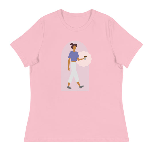 Walking with Coffee Women's Relaxed T-Shirt