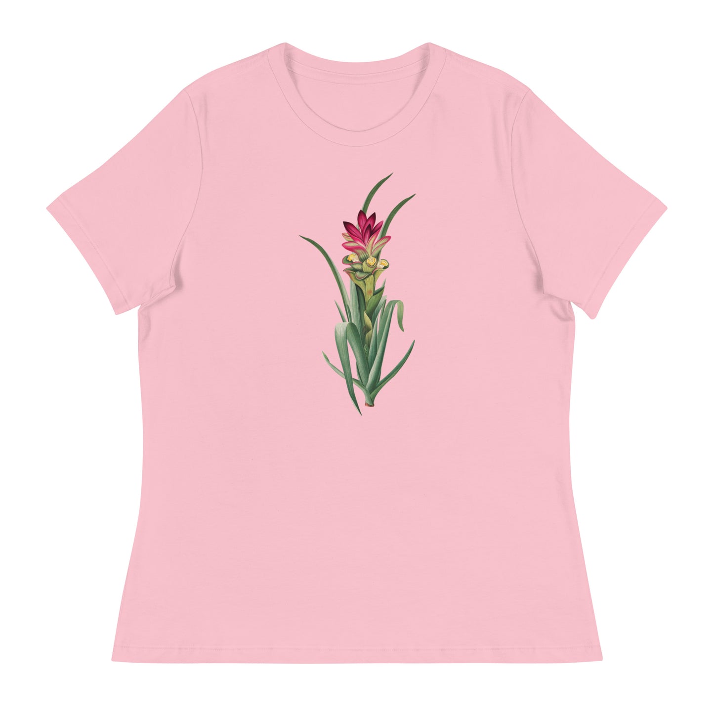 Pink Tropical Flower Women's Relaxed T-Shirt