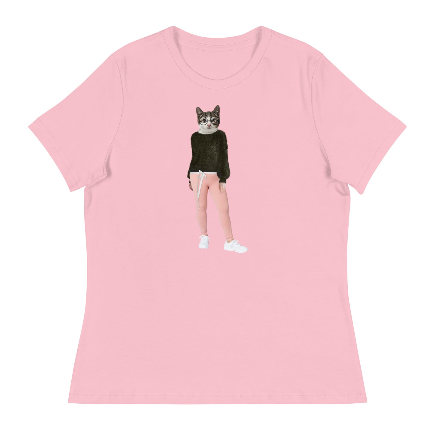 Casual Cat Collage Women's Relaxed T-Shirt