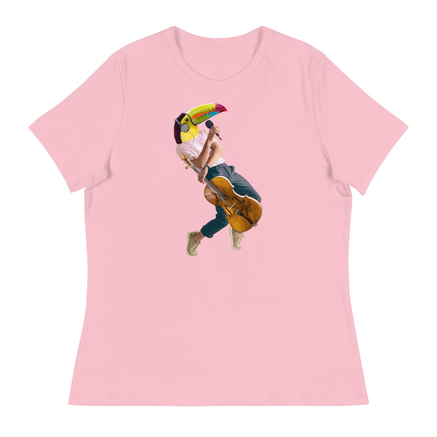 Toucan With a Cello Women's Relaxed T-Shirt