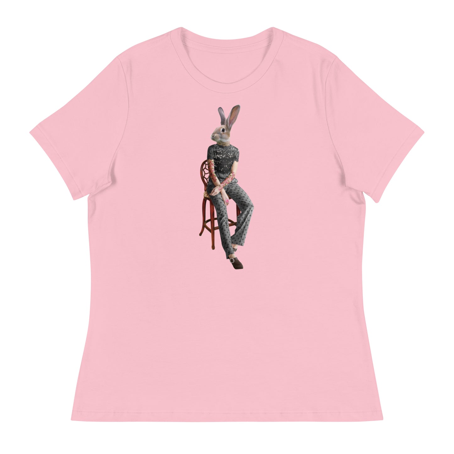 Rabbit On A Chair Women's Relaxed T-Shirt