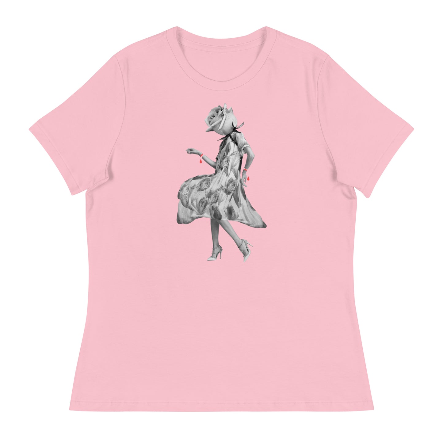 Rose Head Lady Women's Relaxed T-Shirt