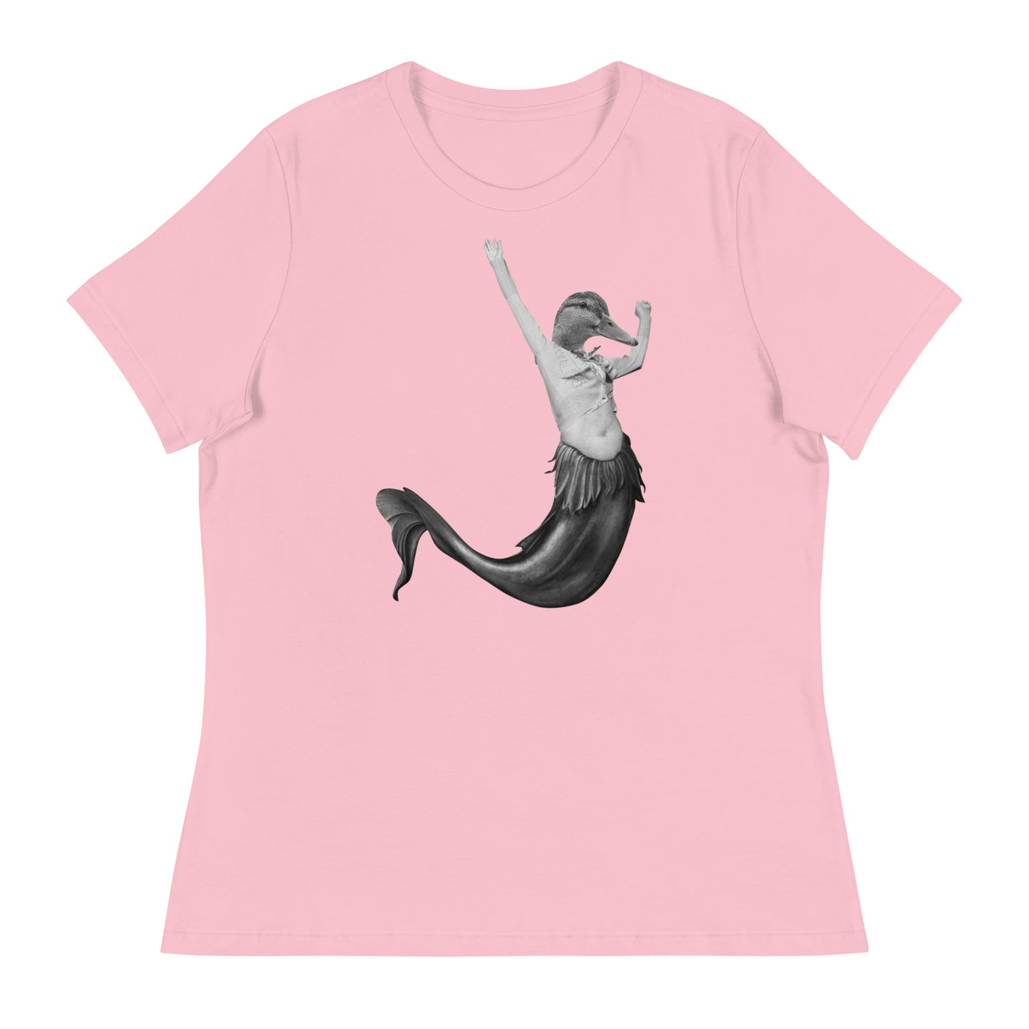 Duck Mermaid Collage Women's Relaxed T-Shirt