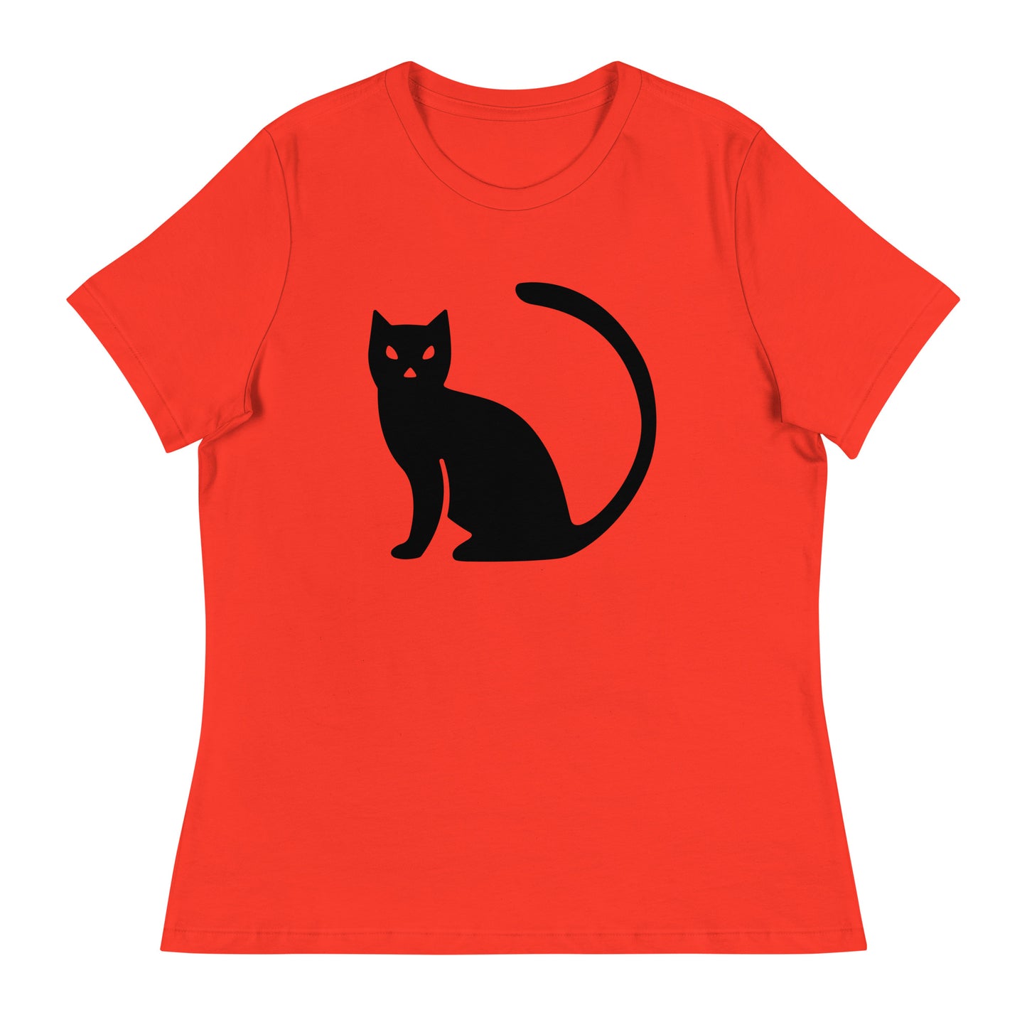 Black Cat Halloween Women's Relaxed T-Shirt