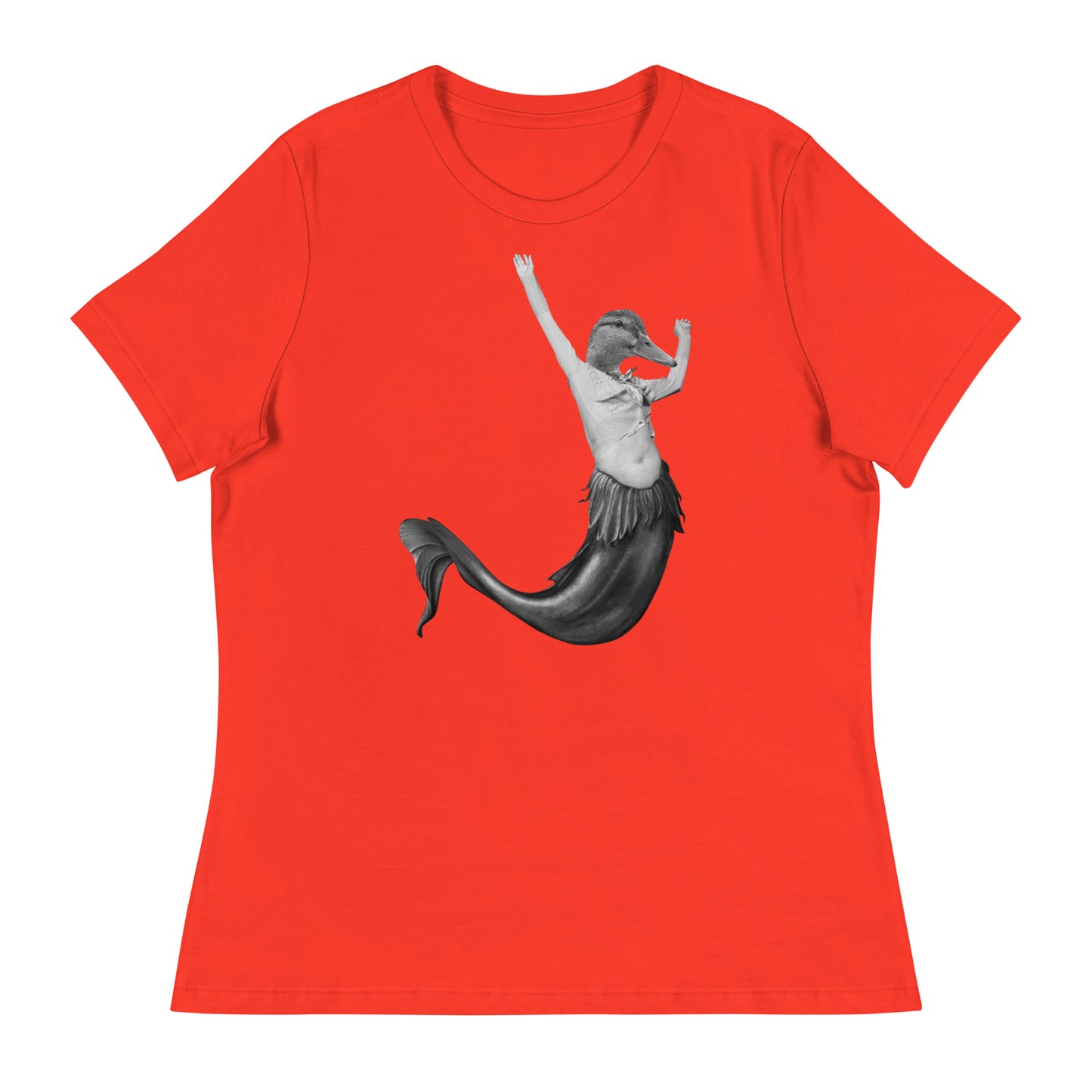 Duck Mermaid Collage Women's Relaxed T-Shirt