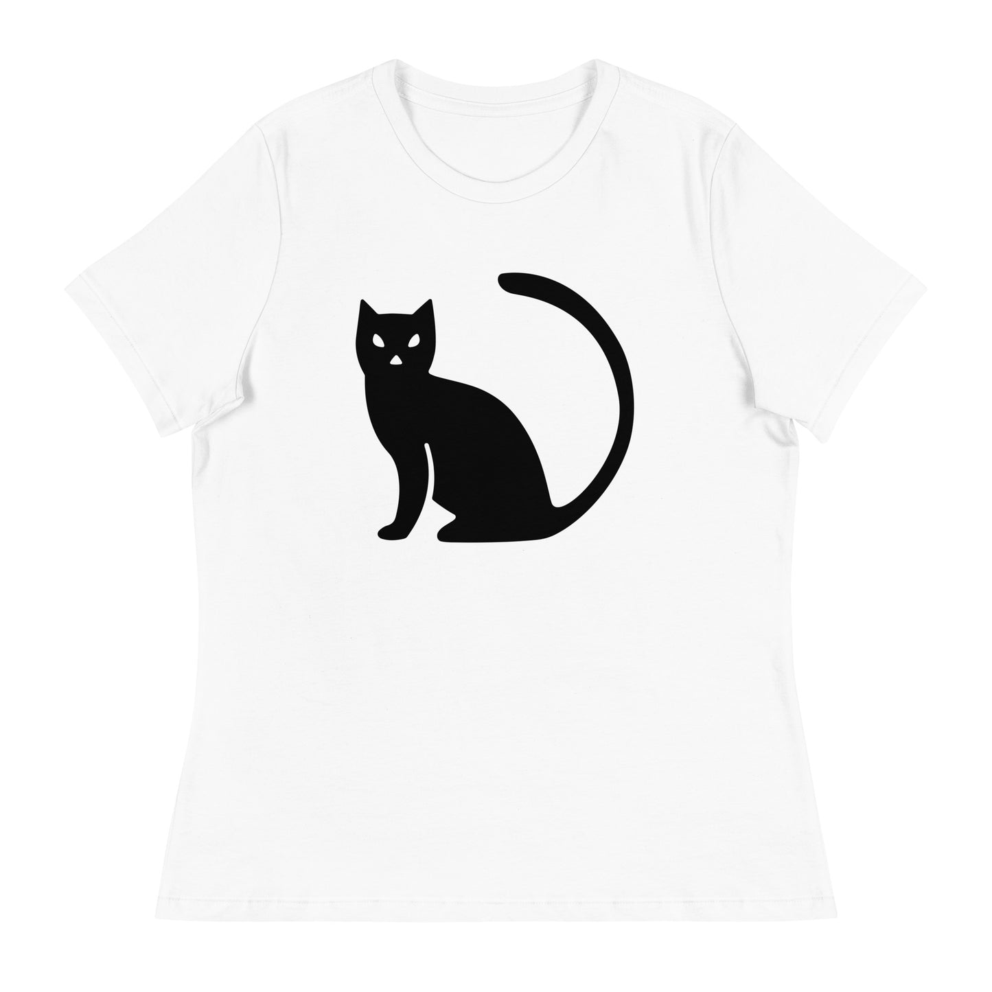 Black Cat Halloween Women's Relaxed T-Shirt