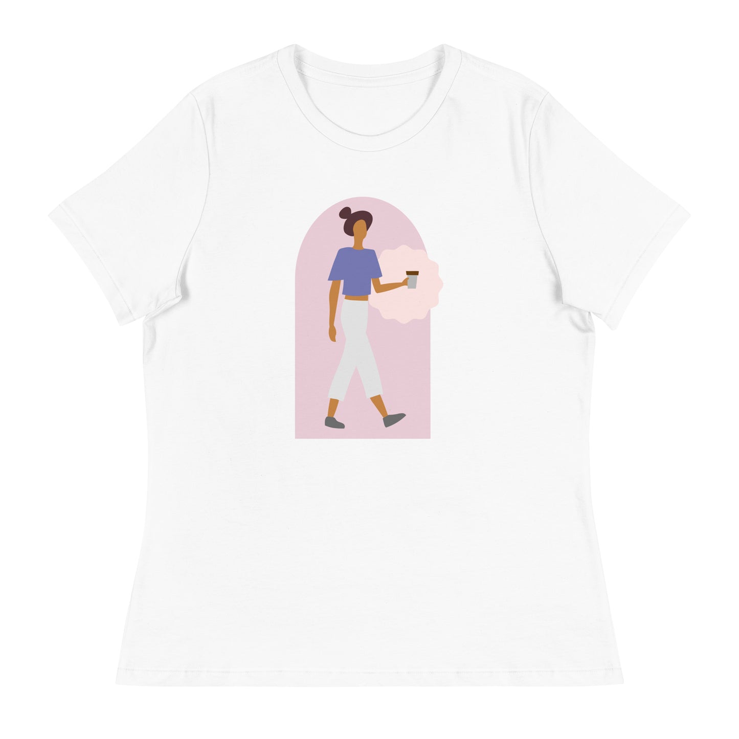 Walking with Coffee Women's Relaxed T-Shirt