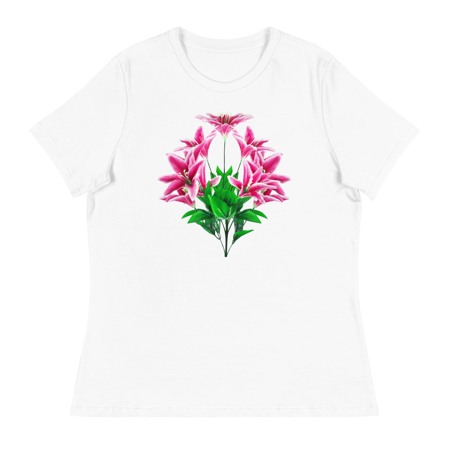 Pink Lilies Women's Relaxed T-Shirt