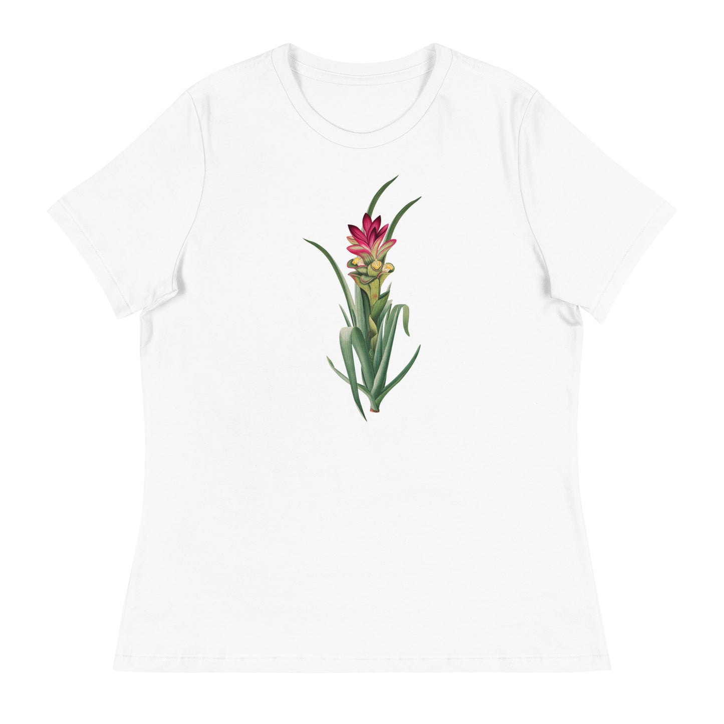 Pink Tropical Flower Women's Relaxed T-Shirt