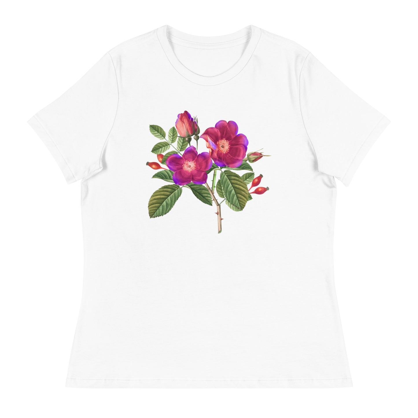 Pink & Red Bloomed Bouquet Women's Relaxed T-Shirt