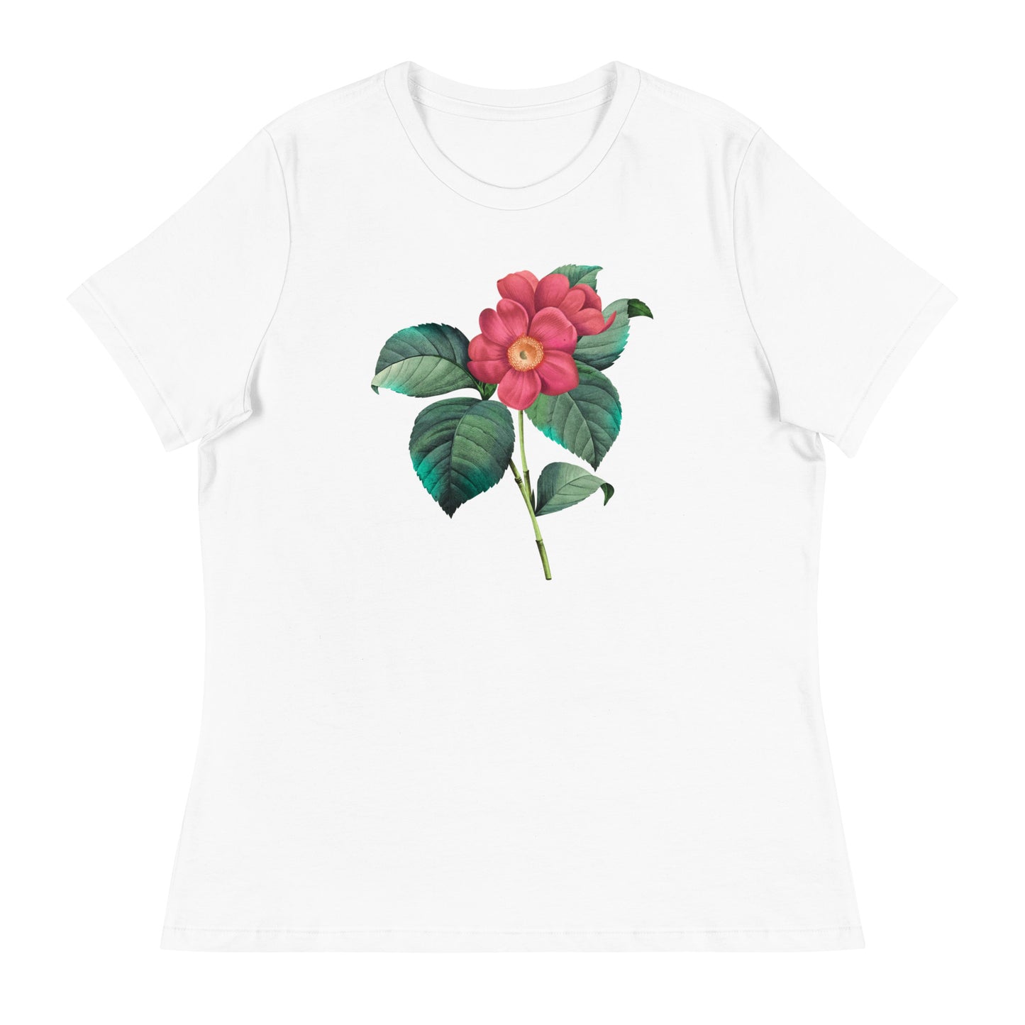 Red & Yellow Flowers Women's Relaxed T-Shirt