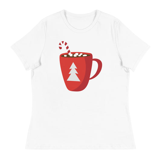 Christmas Candy Hot Chocolate Women's Relaxed T-Shirt