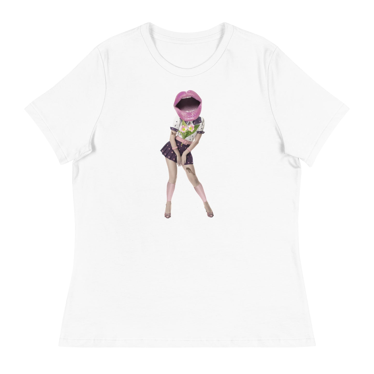 Lips For A Head Women's Relaxed T-Shirt