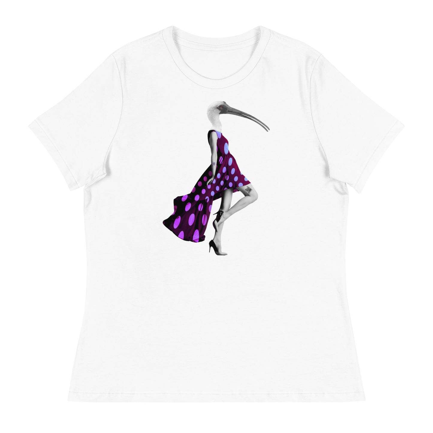 Bird In A Dress Women's Relaxed T-Shirt