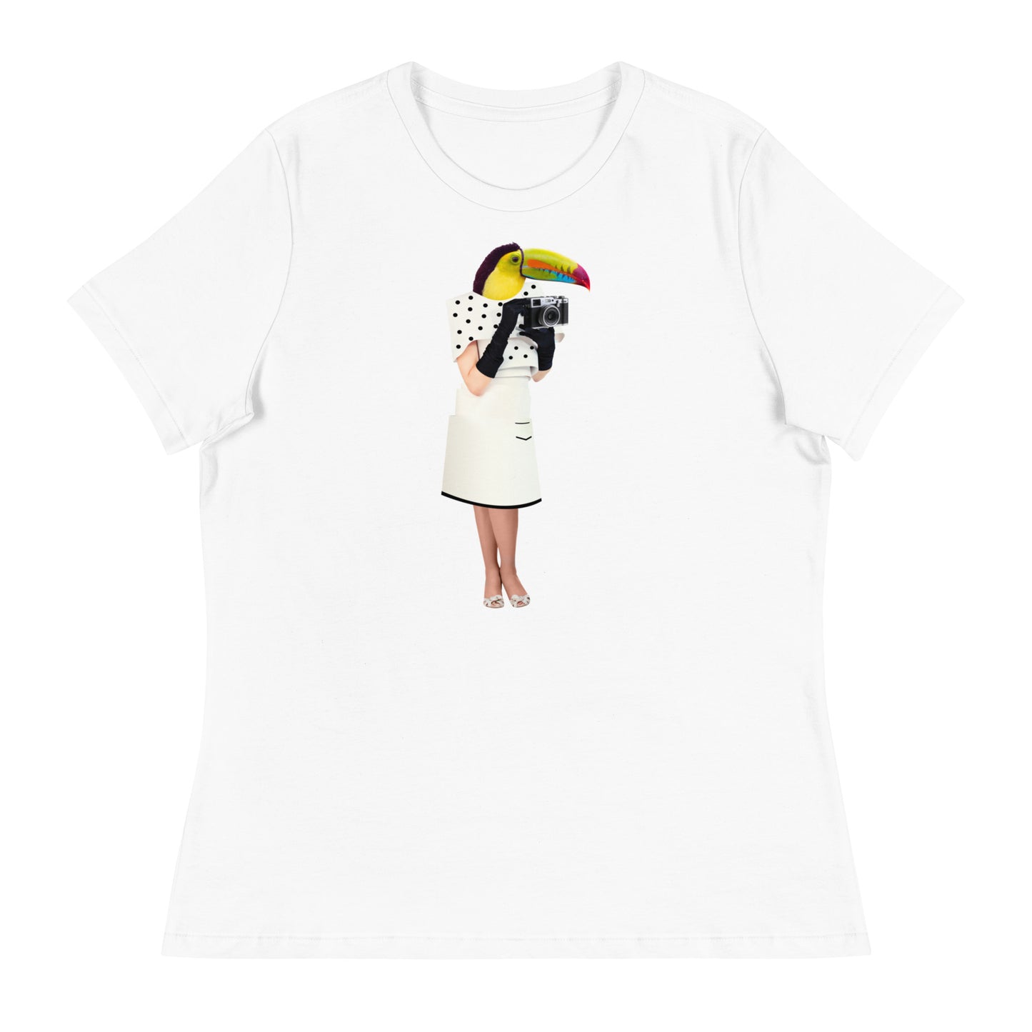 Fancy Toucan With A Camera Women's Relaxed T-Shirt