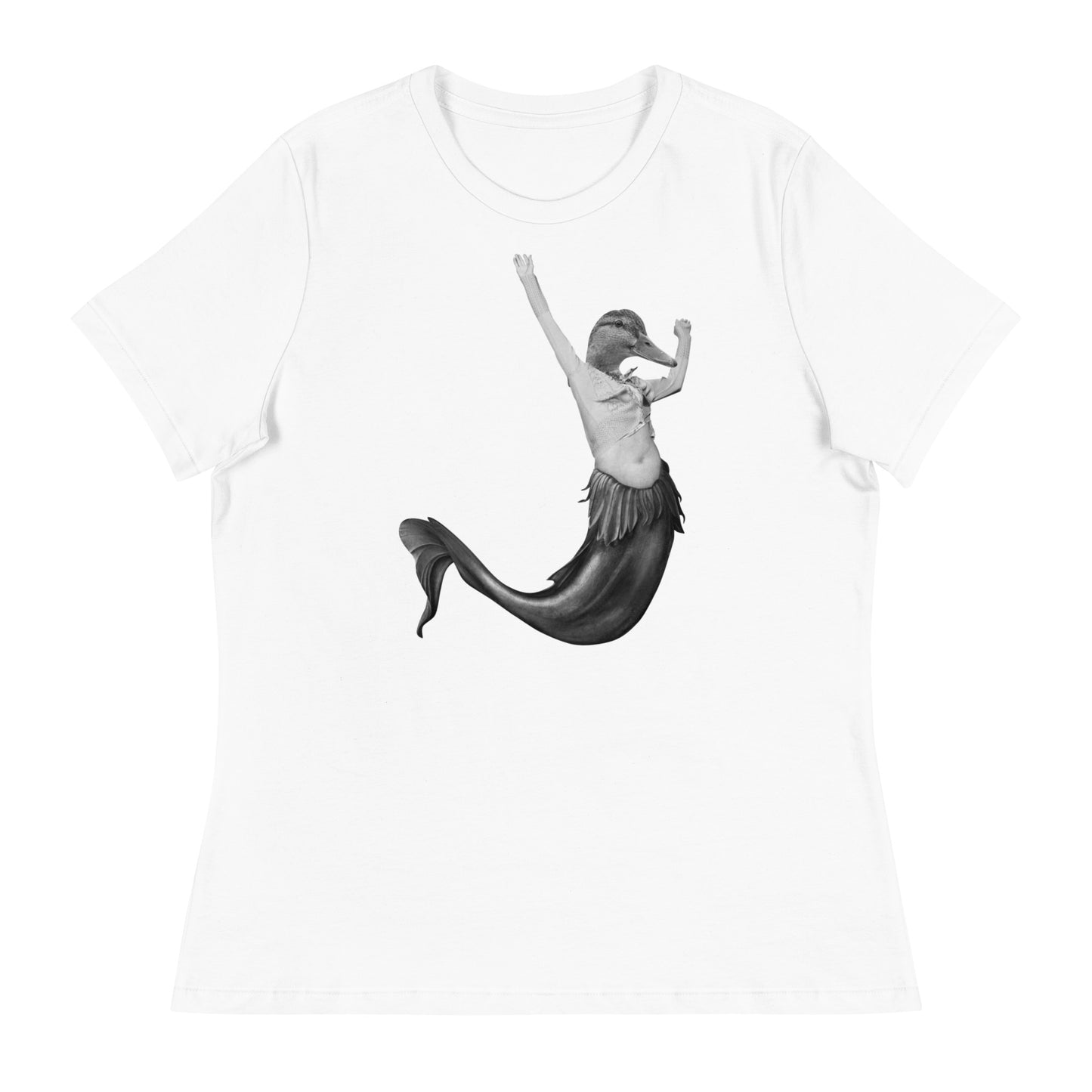 Duck Mermaid Collage Women's Relaxed T-Shirt