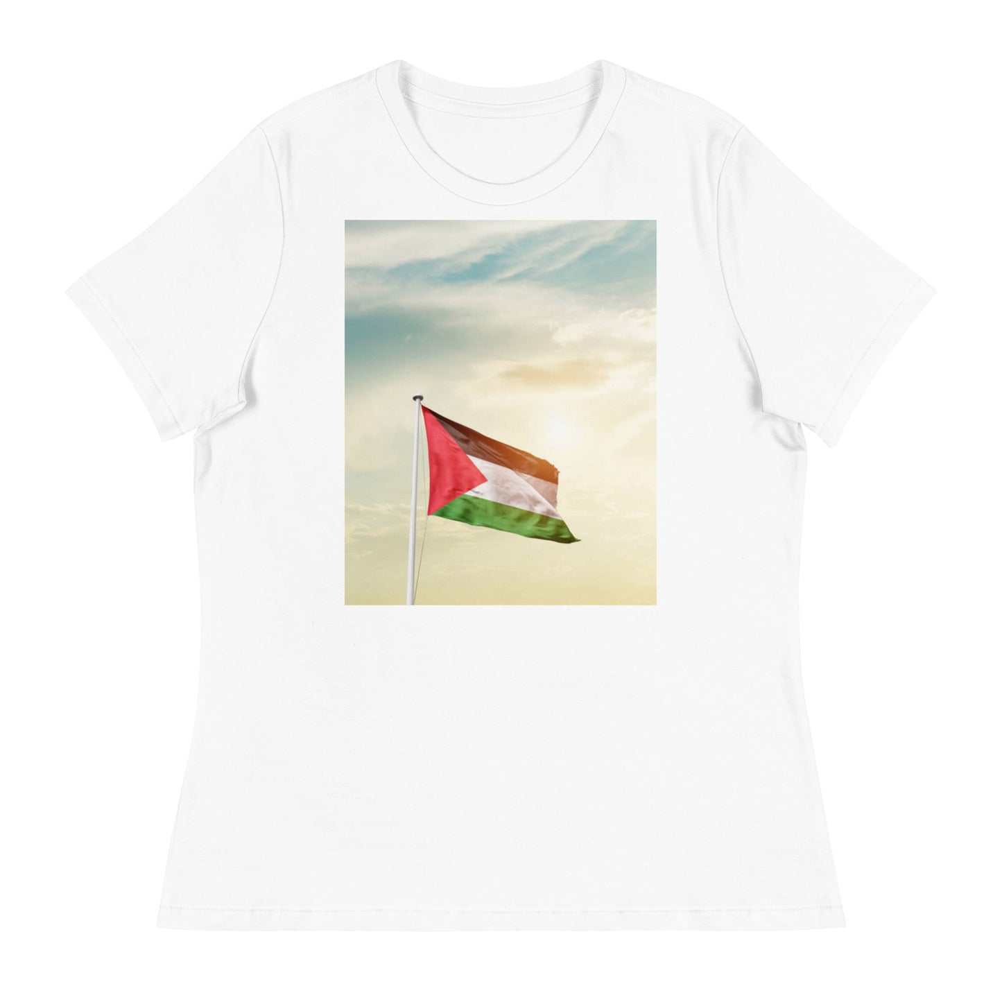 PALESTINE SUNSET Women's Relaxed T-Shirt