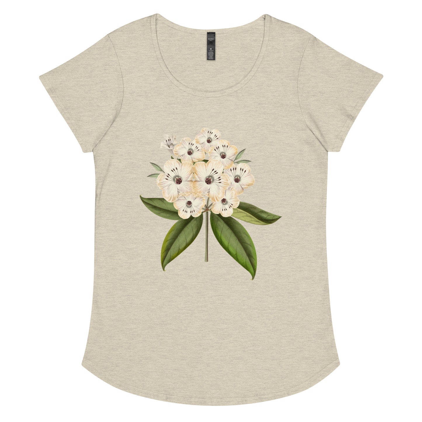 White Blossoms Women’s round neck tee