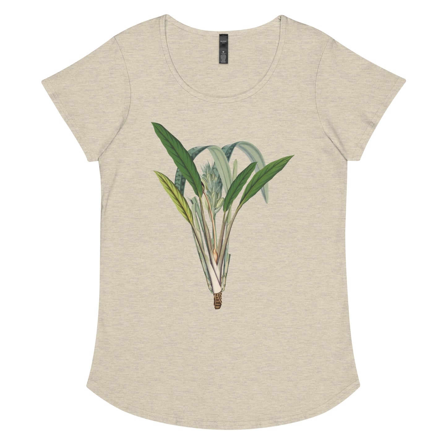 Tropical Leaves 2 Women’s round neck tee