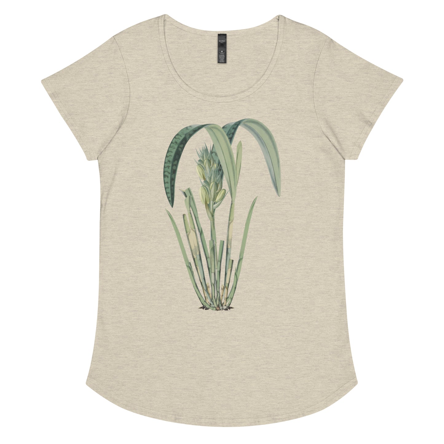 Tropical Leaves 3 Women’s round neck tee