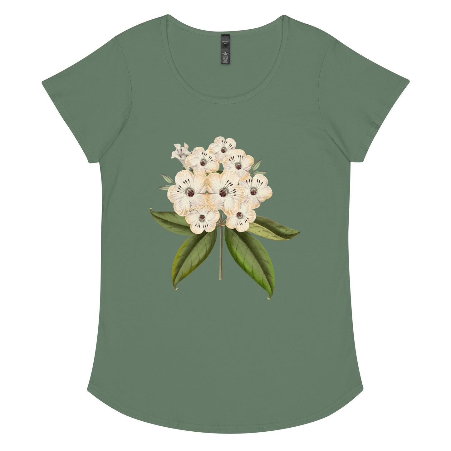 White Blossoms Women’s round neck tee