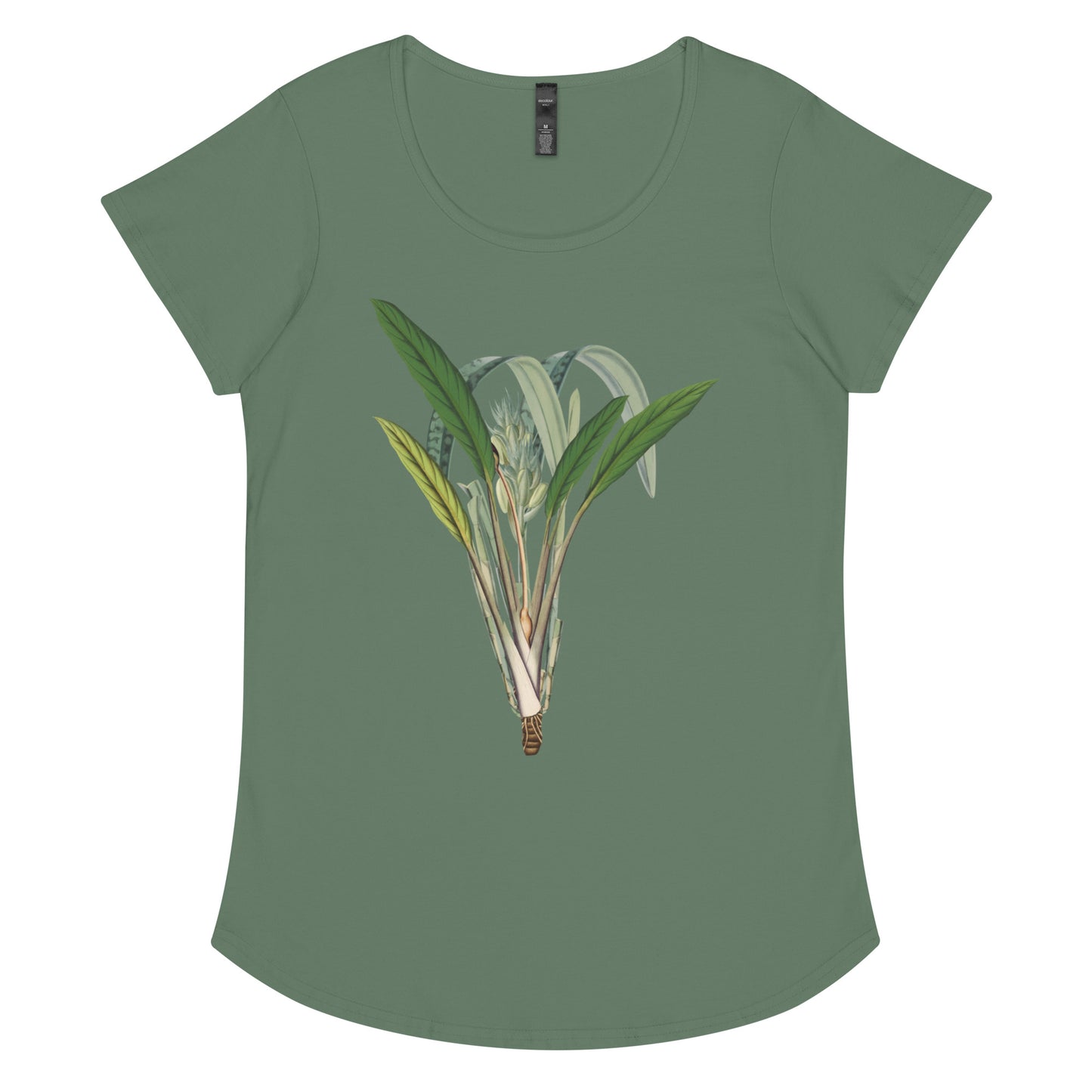 Tropical Leaves 2 Women’s round neck tee