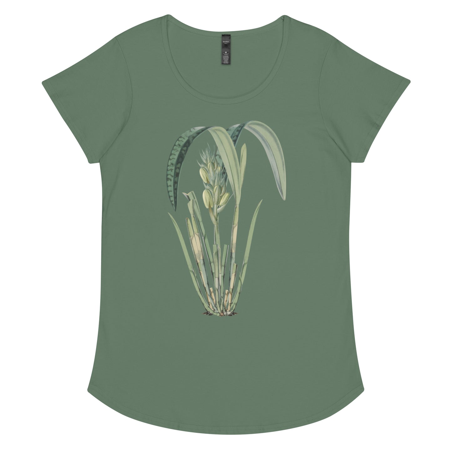 Tropical Leaves 3 Women’s round neck tee